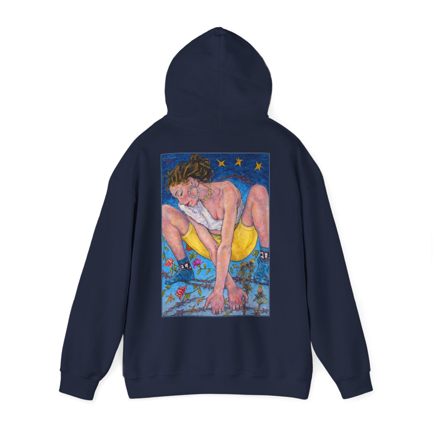 Unisex Heavy Blend™ Hooded Sweatshirt - Motiv: Rückseite "Alva", H43 cm