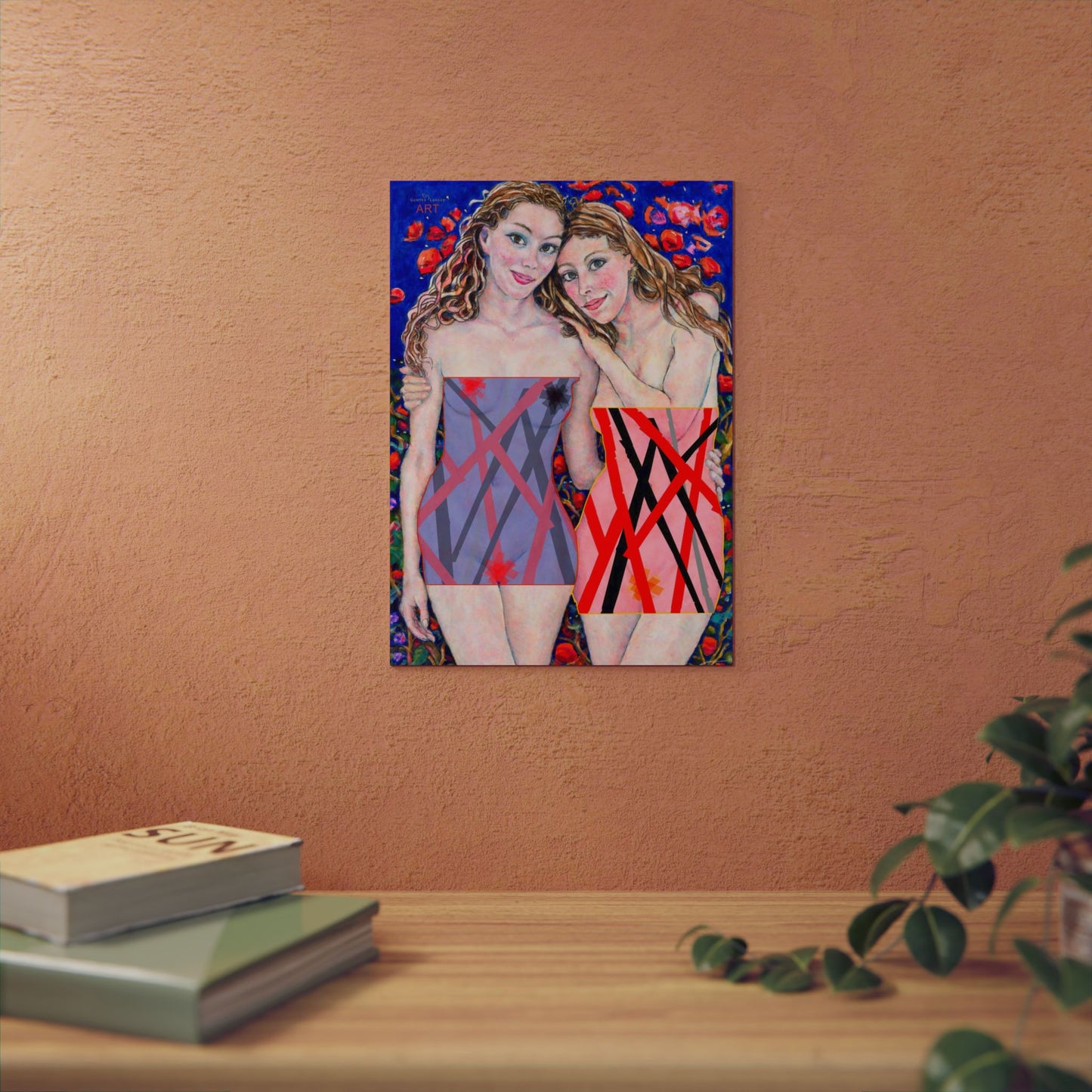 Aluminum Composite Panels - Motiv: "Freundinnen" bis H 59 cm