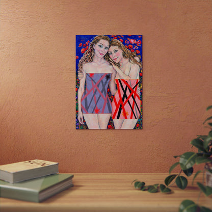 Aluminum Composite Panels - Motiv: "Freundinnen" bis H 59 cm