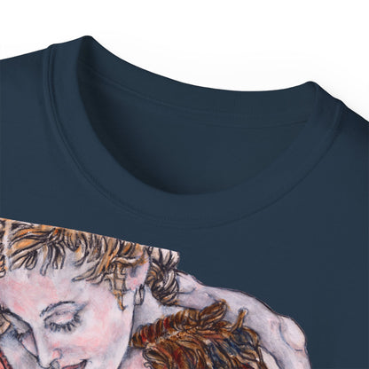 Unisex Ultra Cotton Tee - Mutter und Tochter, Front Bei dir, H 49 cm
