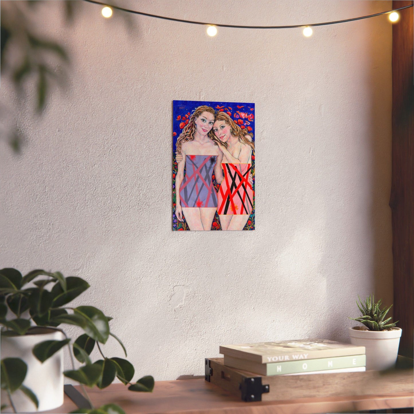 Aluminum Composite Panels - Motiv: "Freundinnen" bis H 59 cm