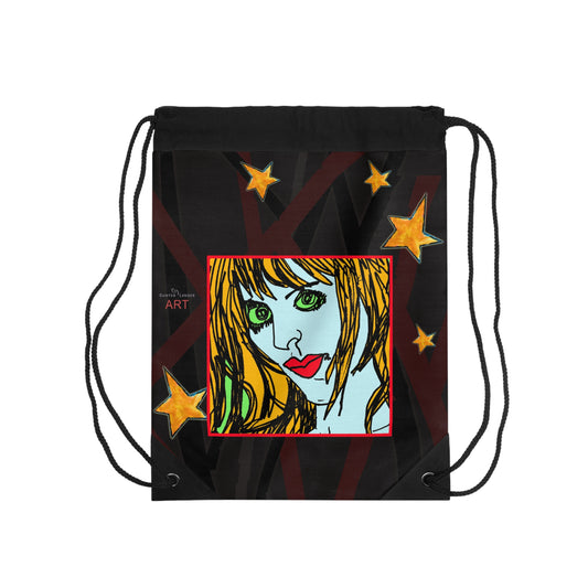Drawstring Bag - Motiv: Vorderseite Natalie und Rückseite Natalie klein