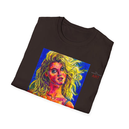 Unisex Softstyle T-Shirt - Motiv: Front Mascha,  H 33cm Korr2 sw