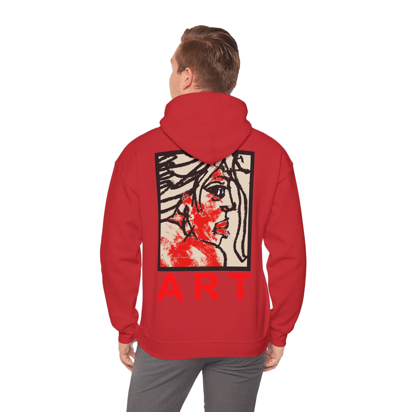 Unisex Heavy Blend™ Hooded Sweatshirt - Motiv: Rückseite "Ria", H43 cm