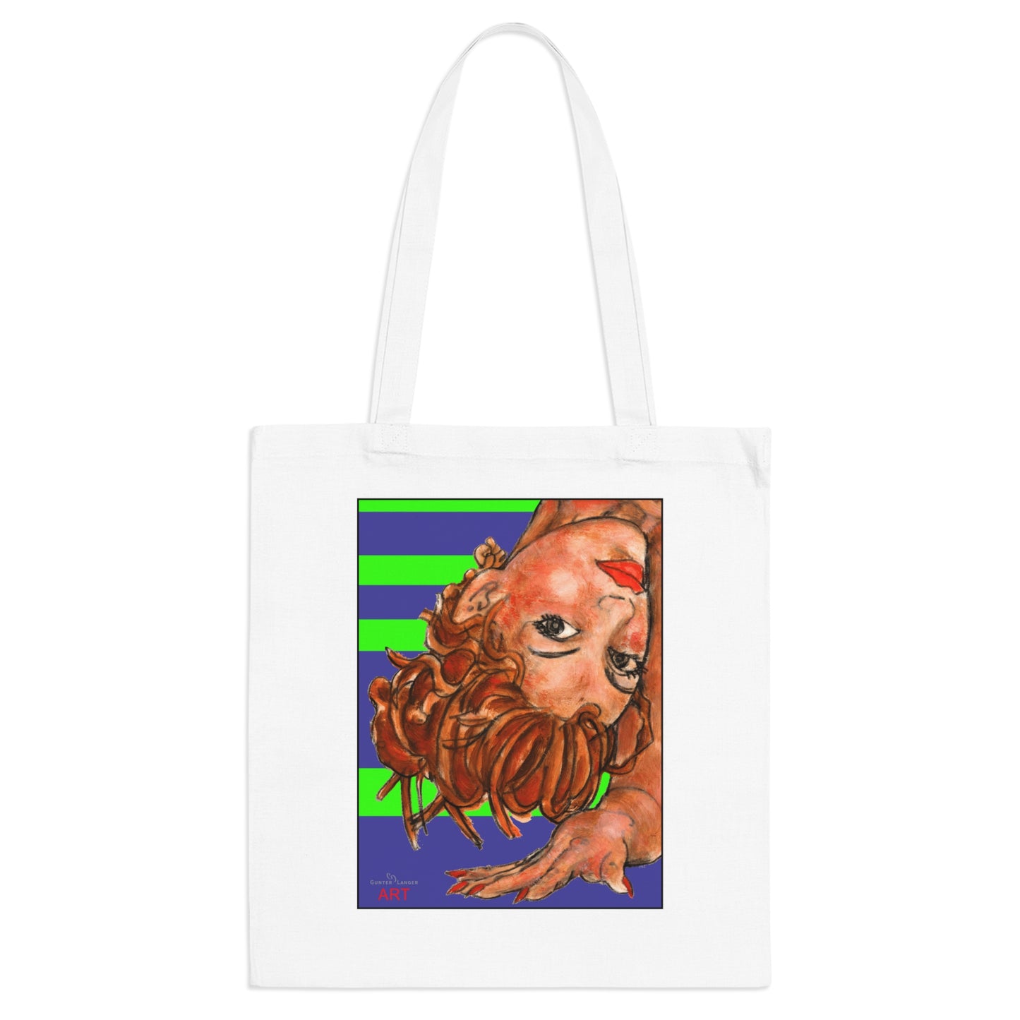 Tote Bag - Motiv: Sylvia, einseitig bedruckt, H 30,5 cm