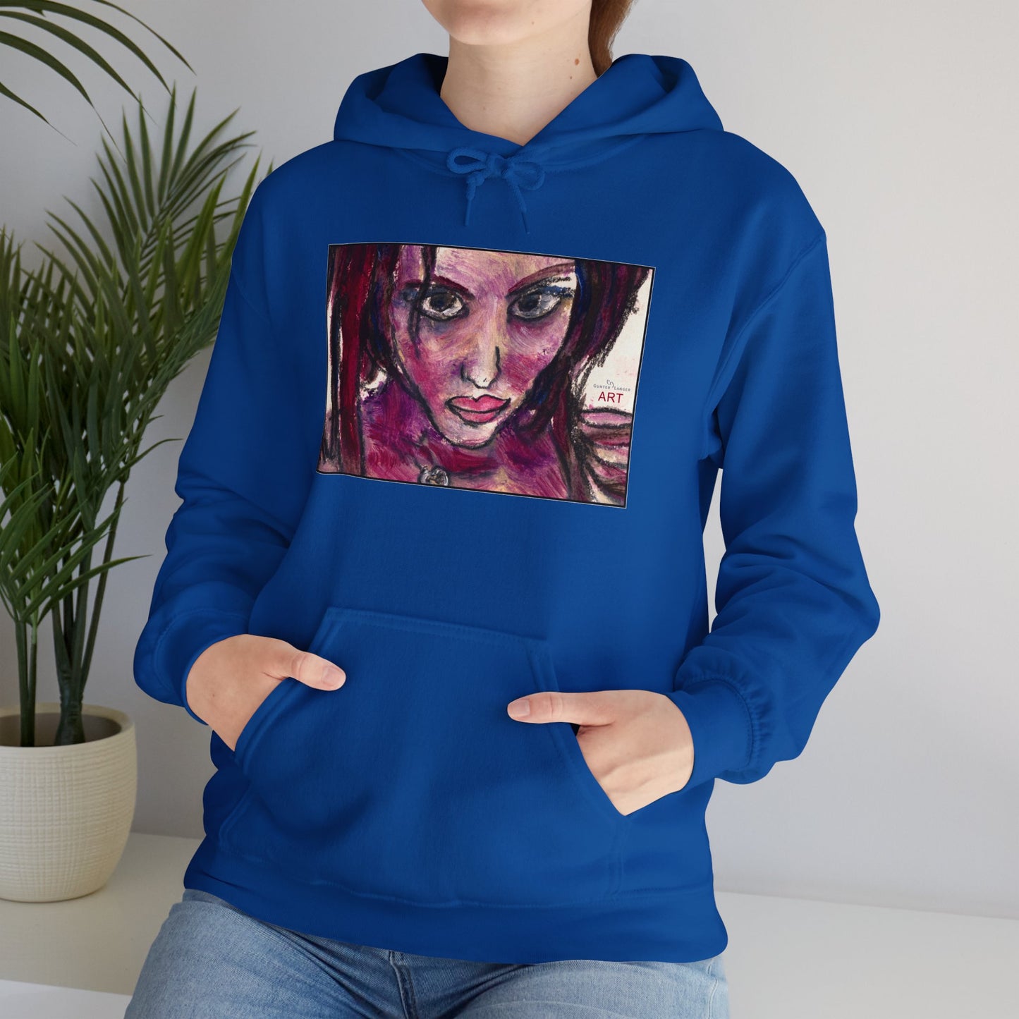 Unisex Heavy Blend™ Hooded Sweatshirt - Motiv Frontseite "Lola", H 19 cm