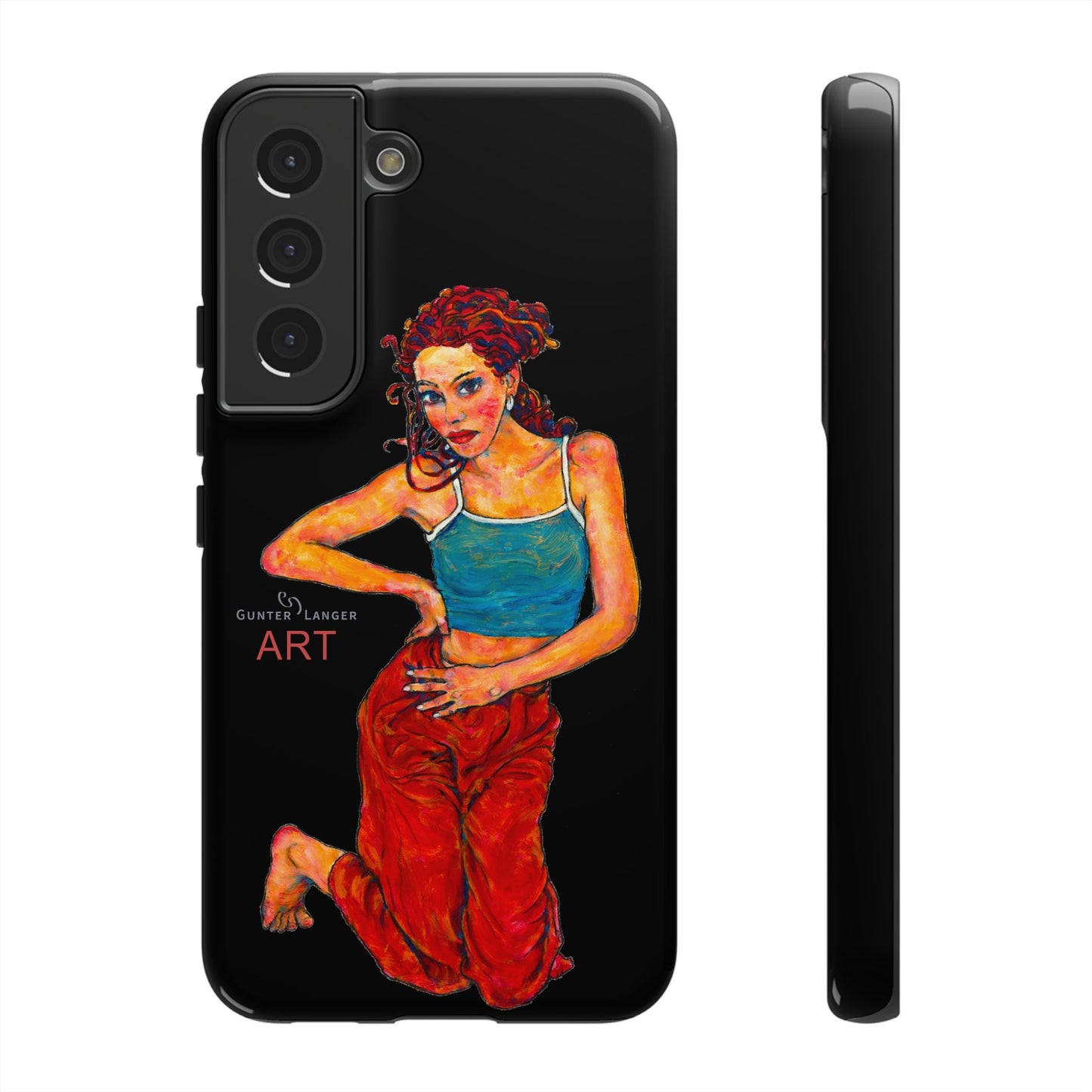 Tough Cases - Google Pixel - Samsung Galaxy - Motiv: Lea, Schwarz