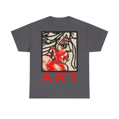 Unisex Heavy Cotton Tee  - Motiv: Front Ria, H 48,5 cm