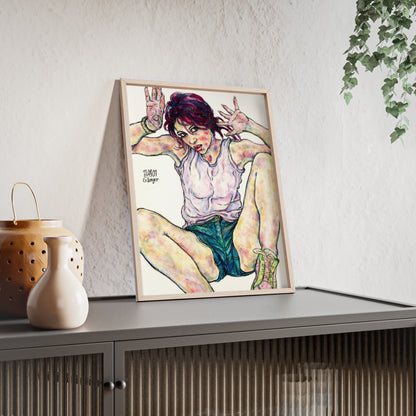 Posters with Wooden Frame - Motiv: Siegesgöttin