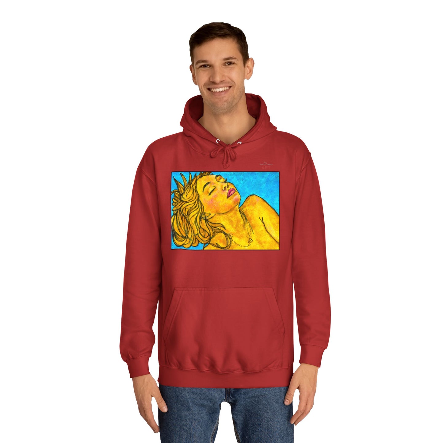 Unisex College Hoodie - Motiv: Front Fine, H 24,0 cm