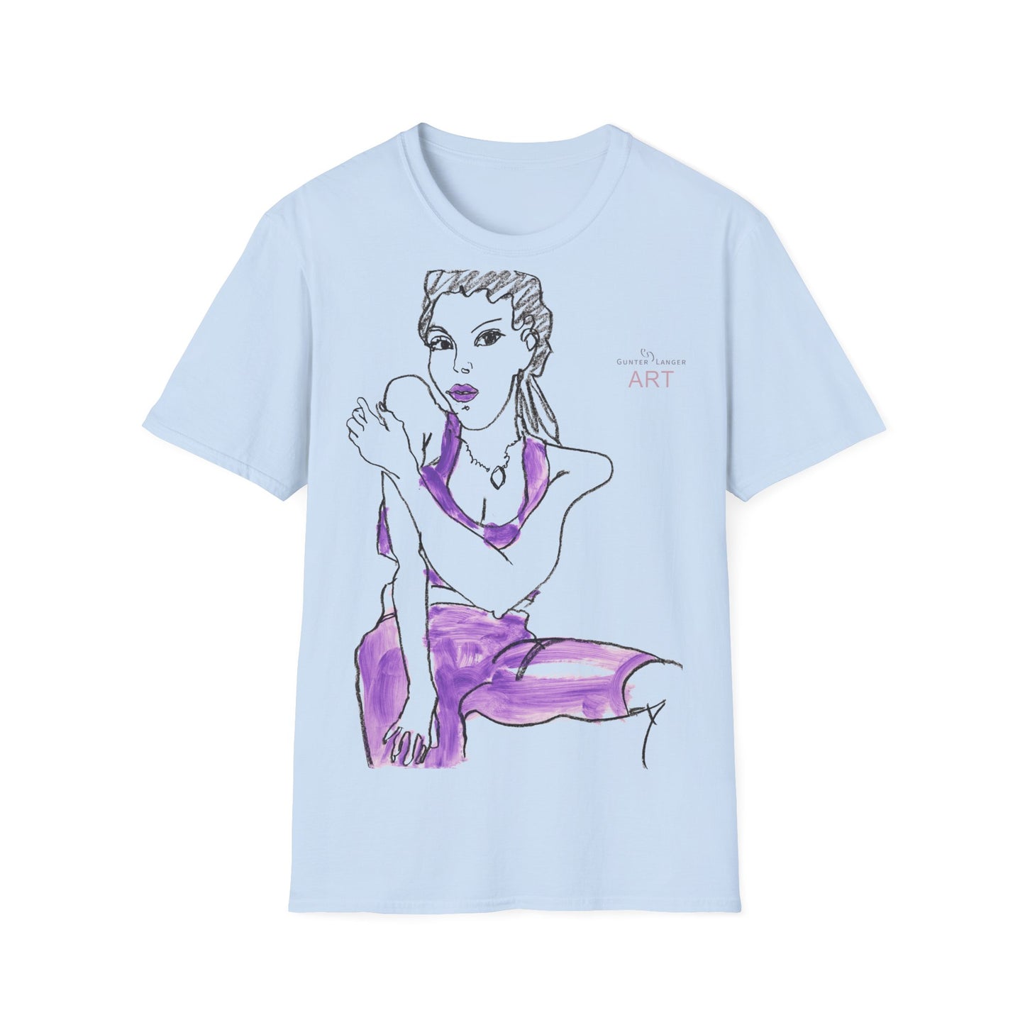 Unisex Softstyle T-Shirt - Motiv: Front "Carlotta"