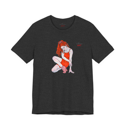 Unisex Jersey Short Sleeve Tee - Motiv: Front Julia, H 25 cm