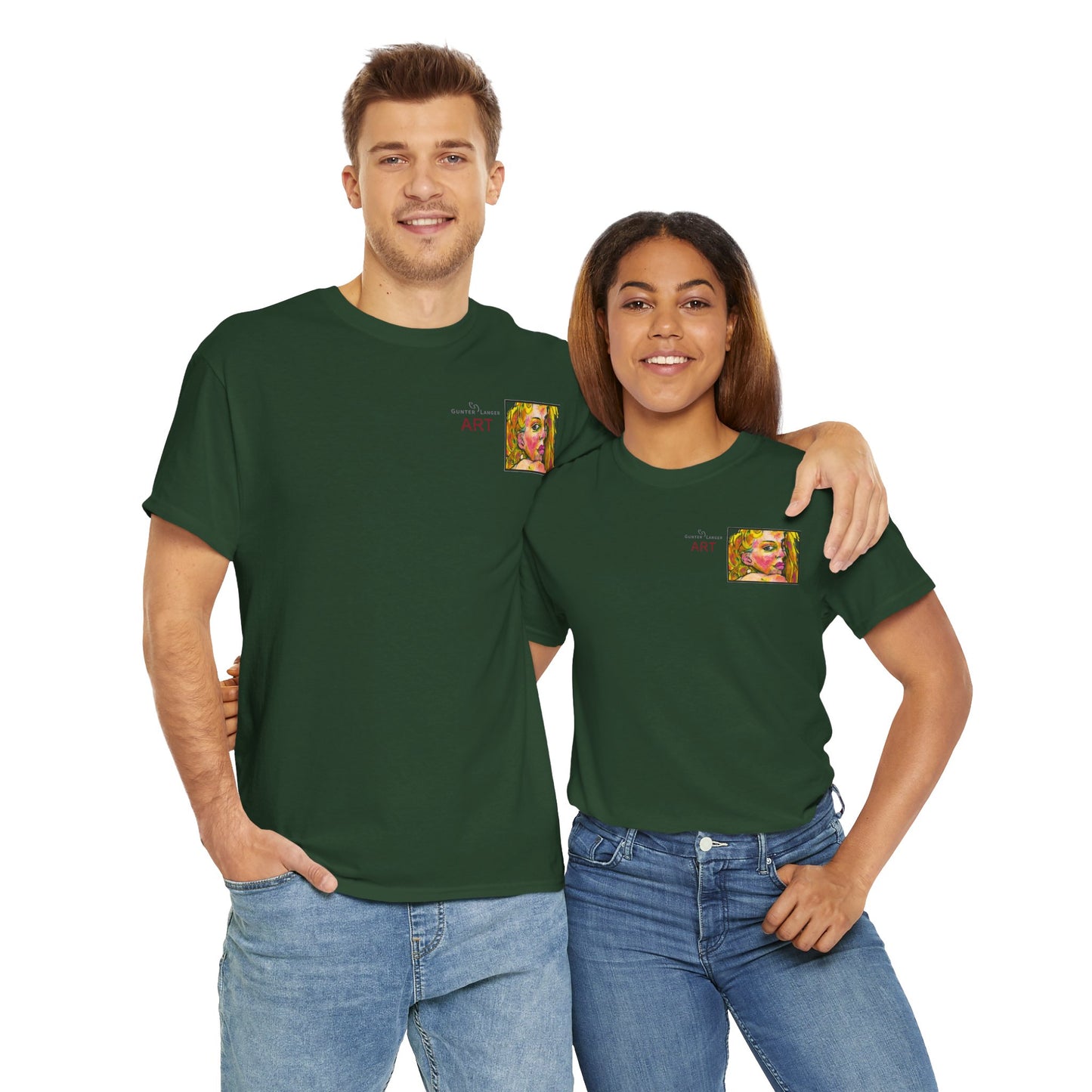 Unisex Heavy Cotton Tee - Motiv: Romina, H 7 cm