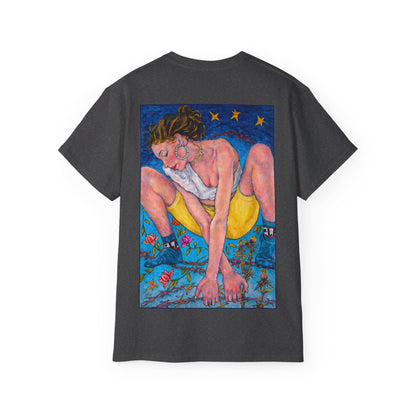 Unisex Ultra Cotton Tee - Motiv: Alva & Alva, Neck Label