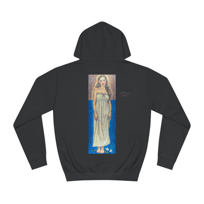 Unisex College Hoodie - Motiv: Front Marie (Ausschnitt) & Rückseite Marie