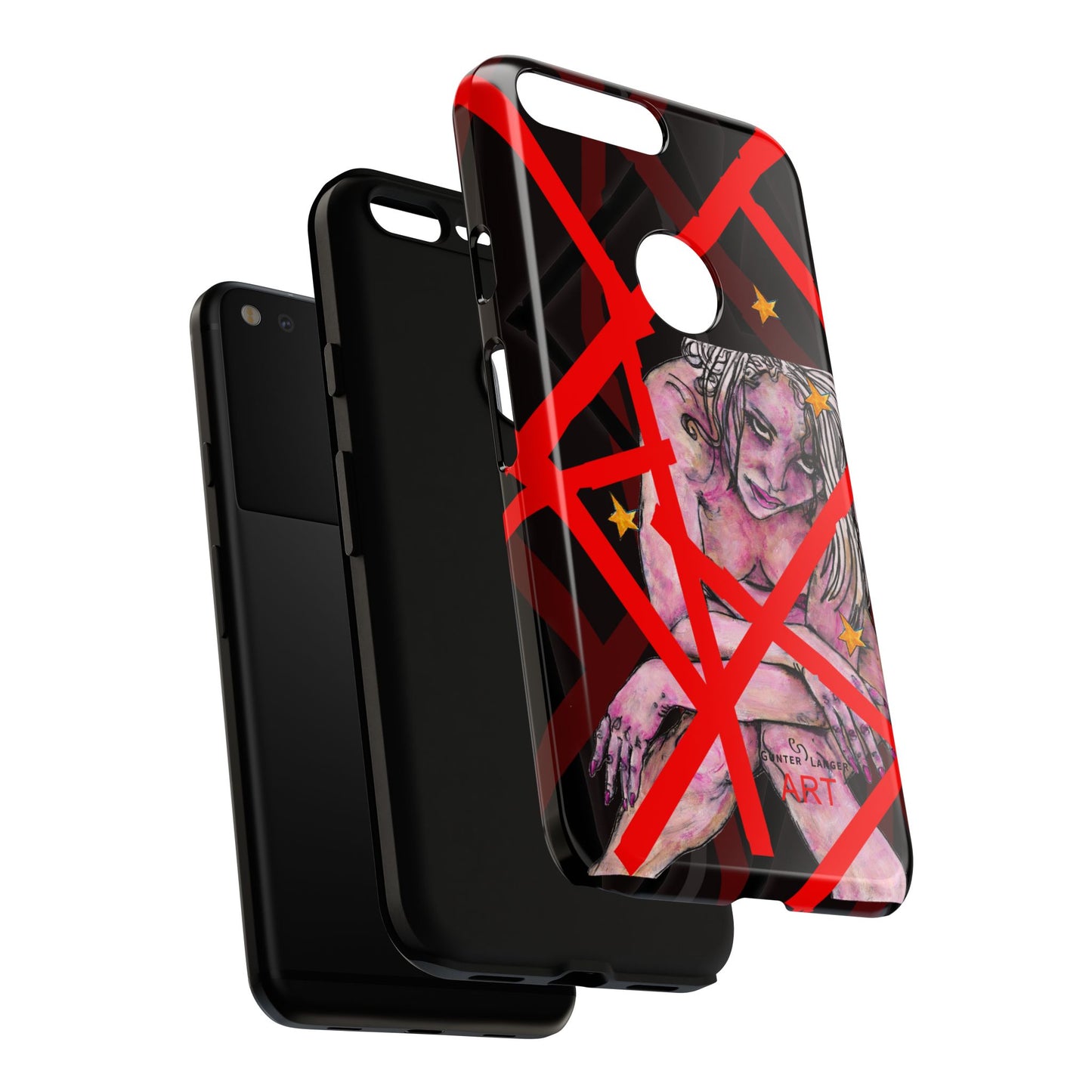 Tough Cases - Google Pixel - Samsung Galaxy - Motiv: Stella, Mikado