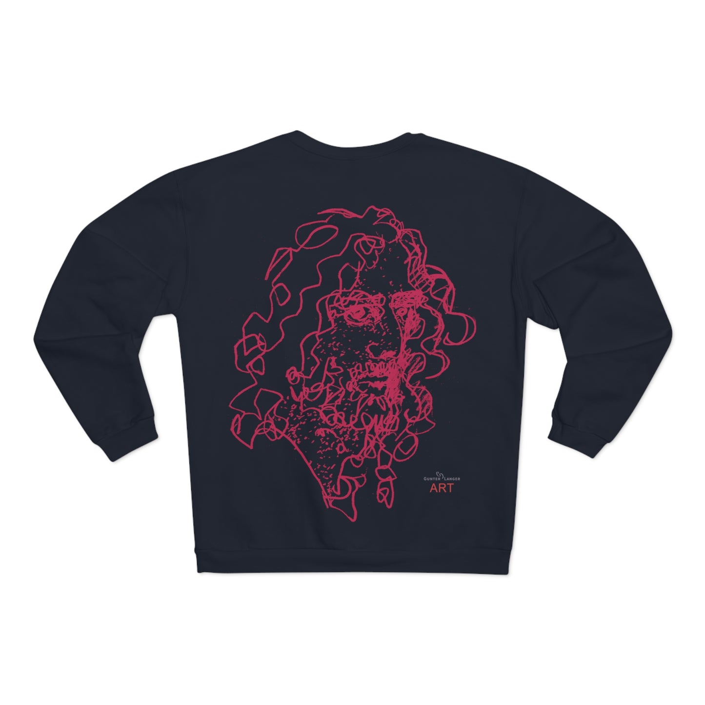Unisex Crew Neck Sweatshirt (EU) - Motiv Montenegro (blau) & Montenegro (rot)