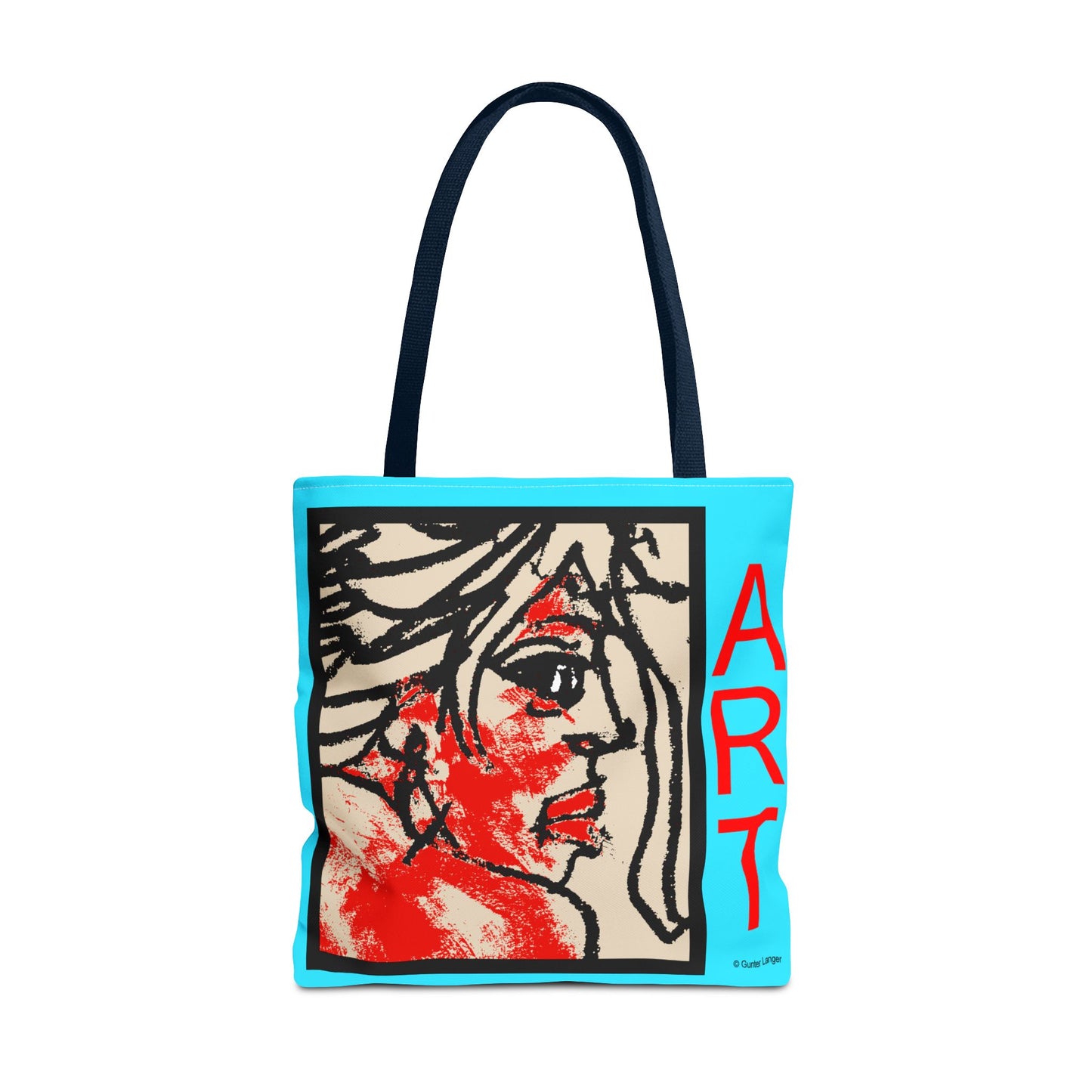 Tote Bag (AOP) - Motiv:  Front Ria & Rückseite Ria Blau