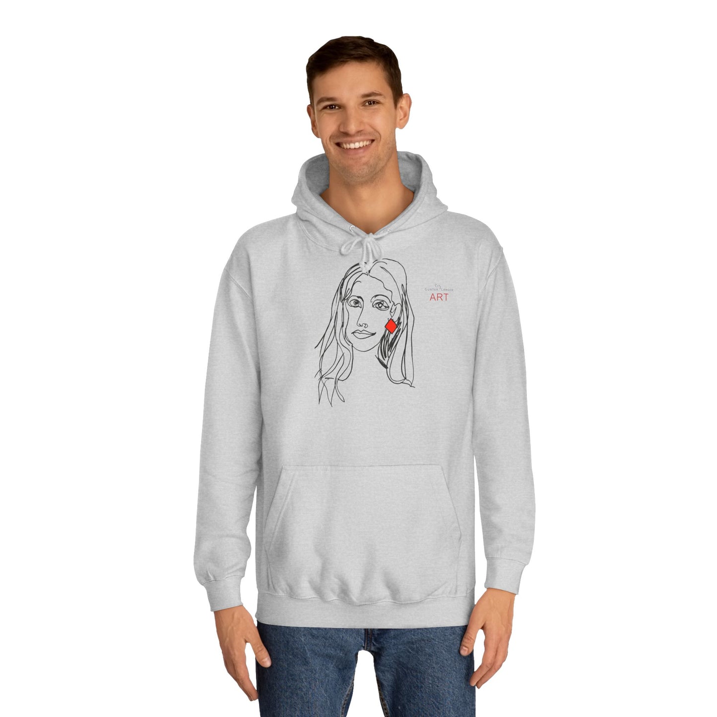 Unisex College Hoodie - Motiv: Front Dagmar & Rückseite Dagmar