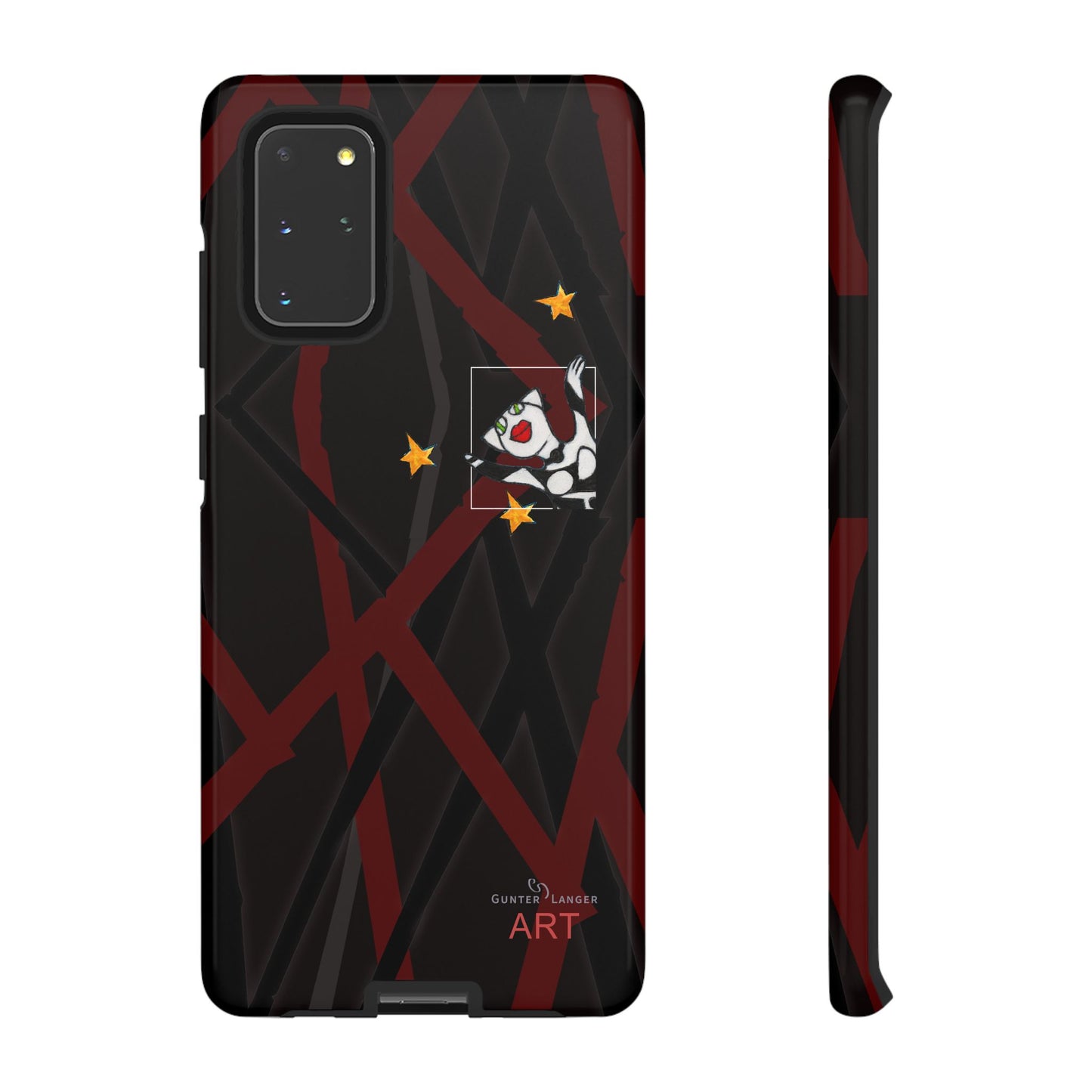 Tough Cases - Google Pixel - Samsung Galaxy - Motiv:  "Miau" klein H 8 cm, Sternenhimmel, Mikado3