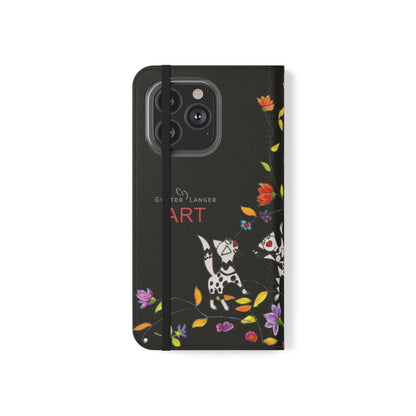 Flip Cases - Motiv: Waldnymphen, Schwarz, Seifenblasen