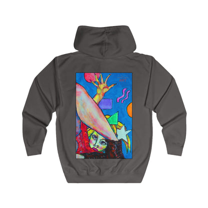 Unisex Full Zip Hoodie - Motiv: Frontseite Sophia & Rückseite Party