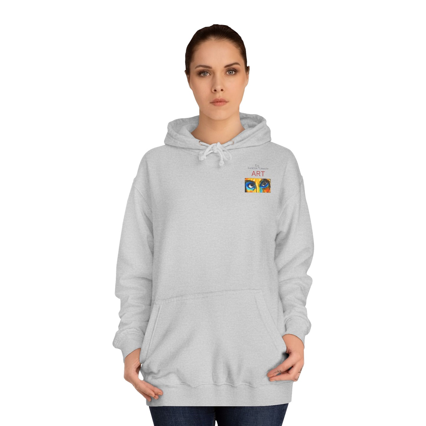Unisex College Hoodie - Motiv: Augen & Frechdax