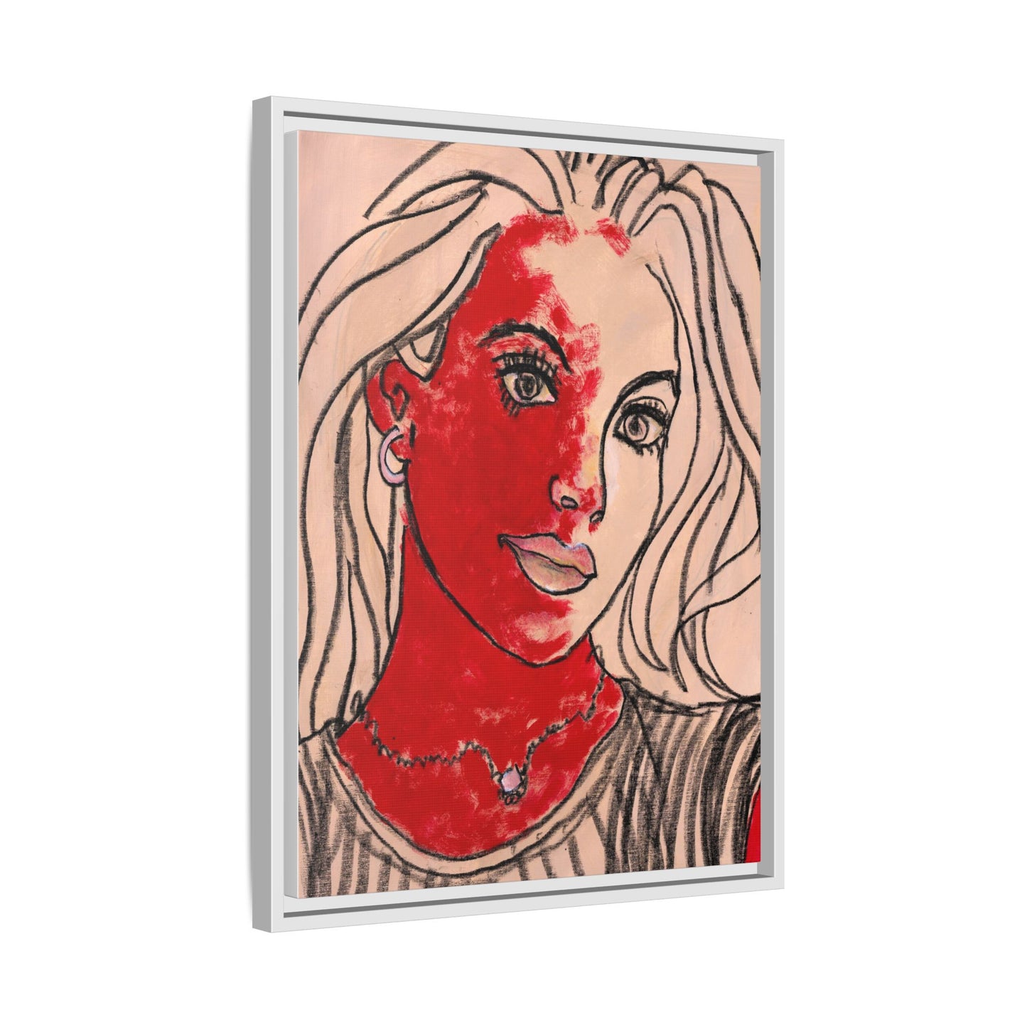 Matte Canvas, Framed (Multi-color) - Motiv: Christina, H 45,72 bis 76,20 cm