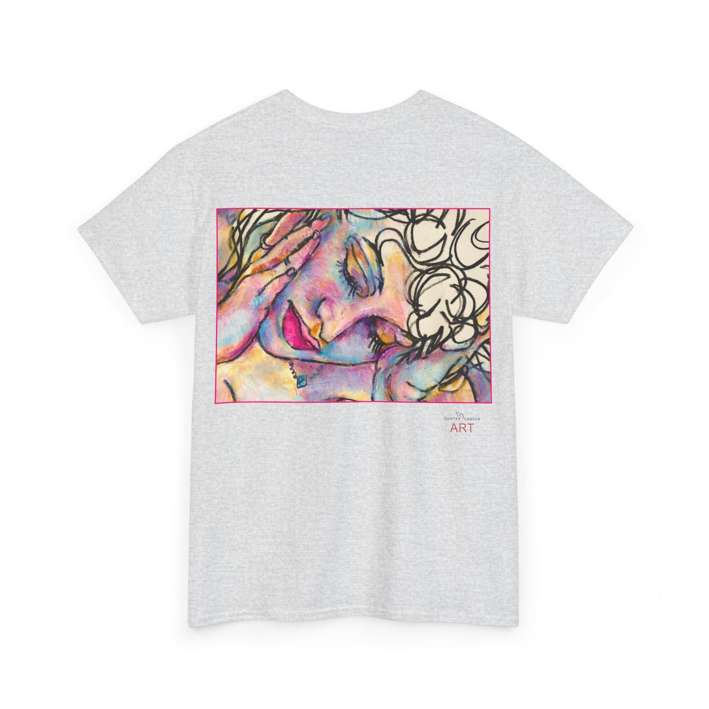 Unisex Heavy Cotton Tee - Motiv:  Motiv: Front Mara, H 9 cm & Rückseite Mara, H 27 cm