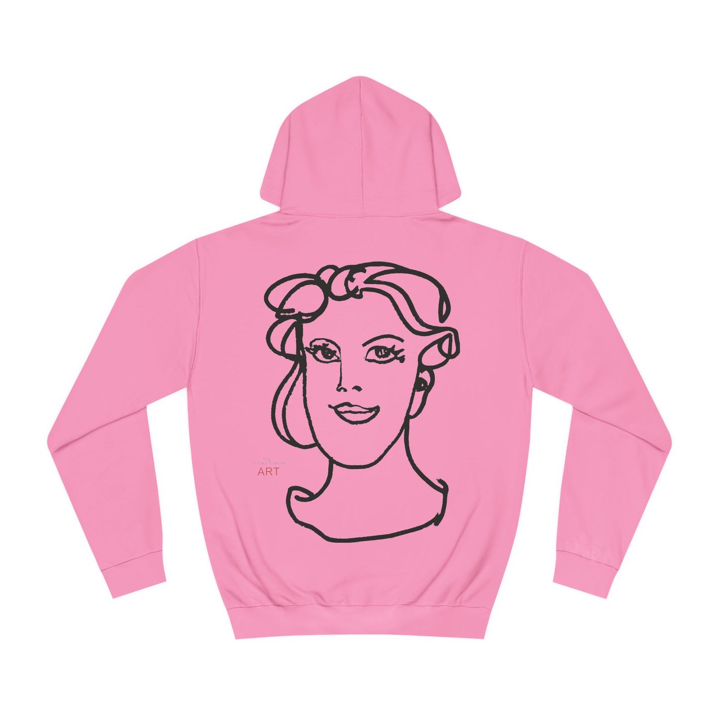 Unisex College Hoodie - Motiv: (schwarz) Front Lars & Rückseite Gia