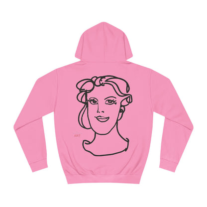 Unisex College Hoodie - Motiv: (schwarz) Front Lars & Rückseite Gia