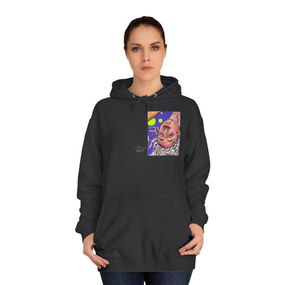 Unisex College Hoodie - Motiv: Front Hanna & Rückseite Hanna (violett)