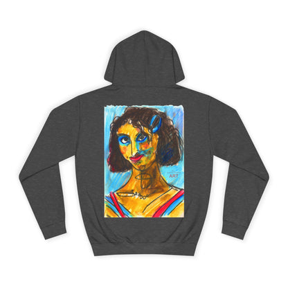 Unisex College Hoodie - Motiv: Augen & Frechdax