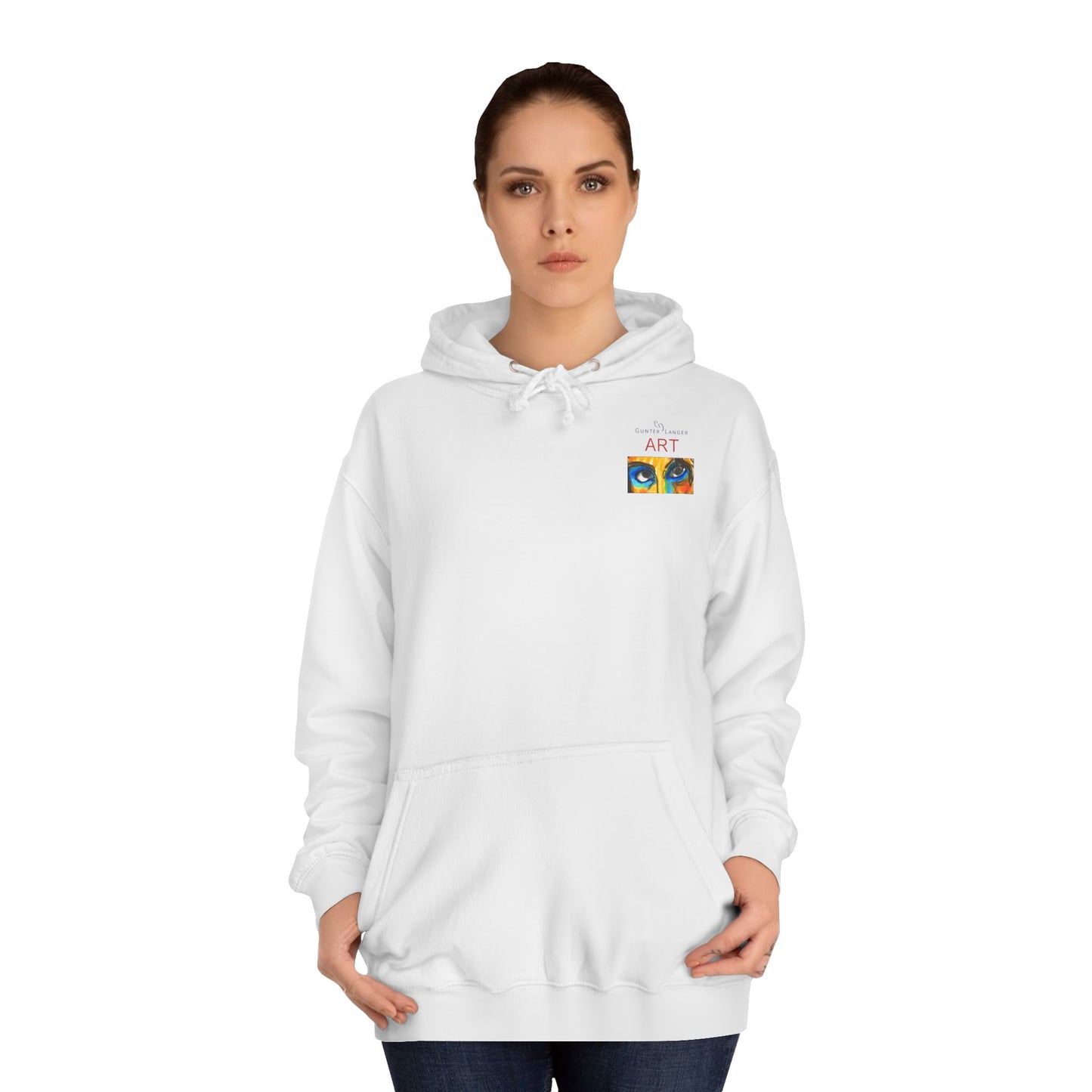Unisex College Hoodie - Motiv: Augen & Frechdax
