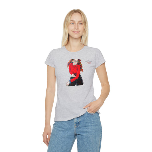 Women's Iconic T-Shirt - Motiv: Front Franciska & Rückseite Franciska