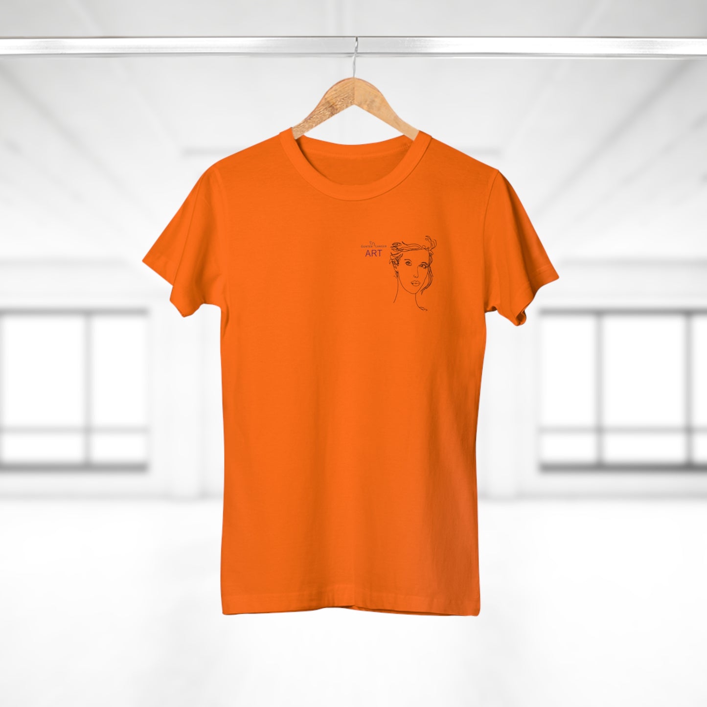 Single Jersey Women's T-shirt - hell - Motiv: Helena, H 11,5 cm