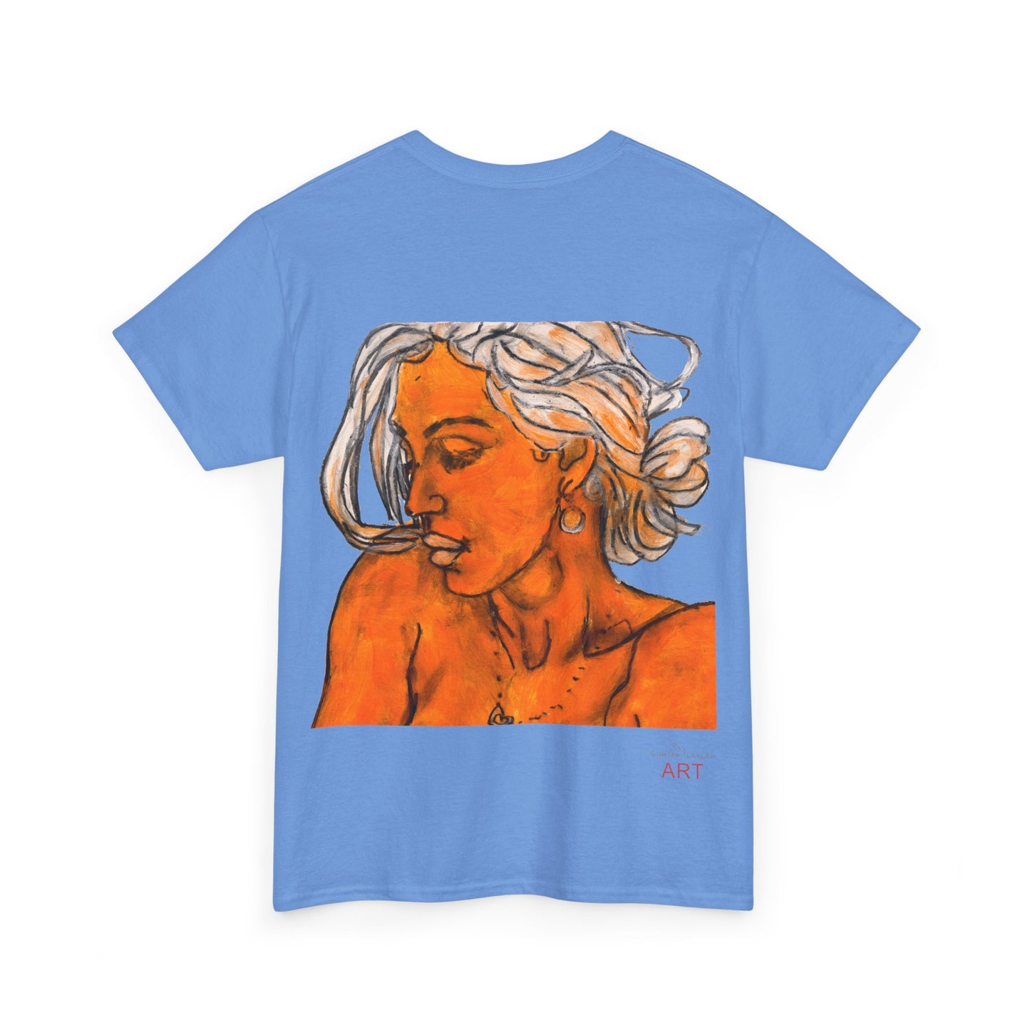 Unisex Heavy Cotton Tee - Motiv: Rückseite Amara, H 39 cm