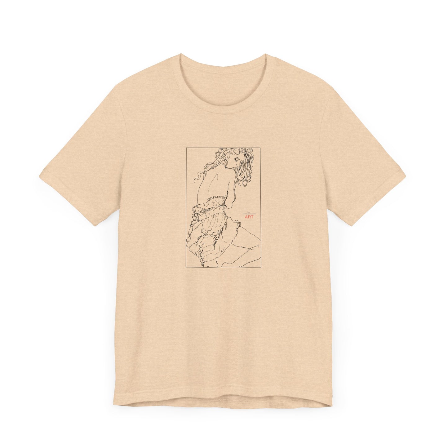 Unisex Jersey Short Sleeve Tee - Motiv: Front Giselle, im Kasten H 25 cm