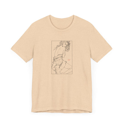 Unisex Jersey Short Sleeve Tee - Motiv: Front Giselle, im Kasten H 25 cm