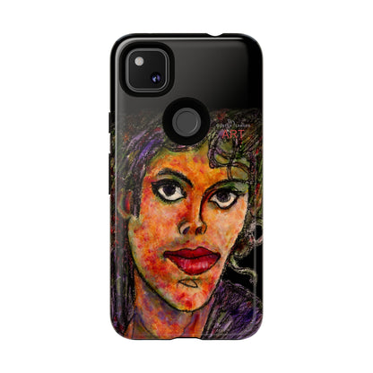 Tough Cases - Google Pixel - Samsung Galaxy - Motiv: MJ, Schwarz