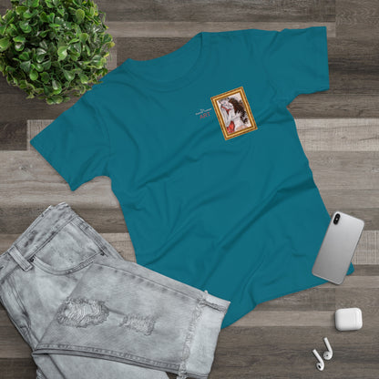 Single Jersey Women's T-shirt - dunkel - Motiv: Bei dir, H 11 cm