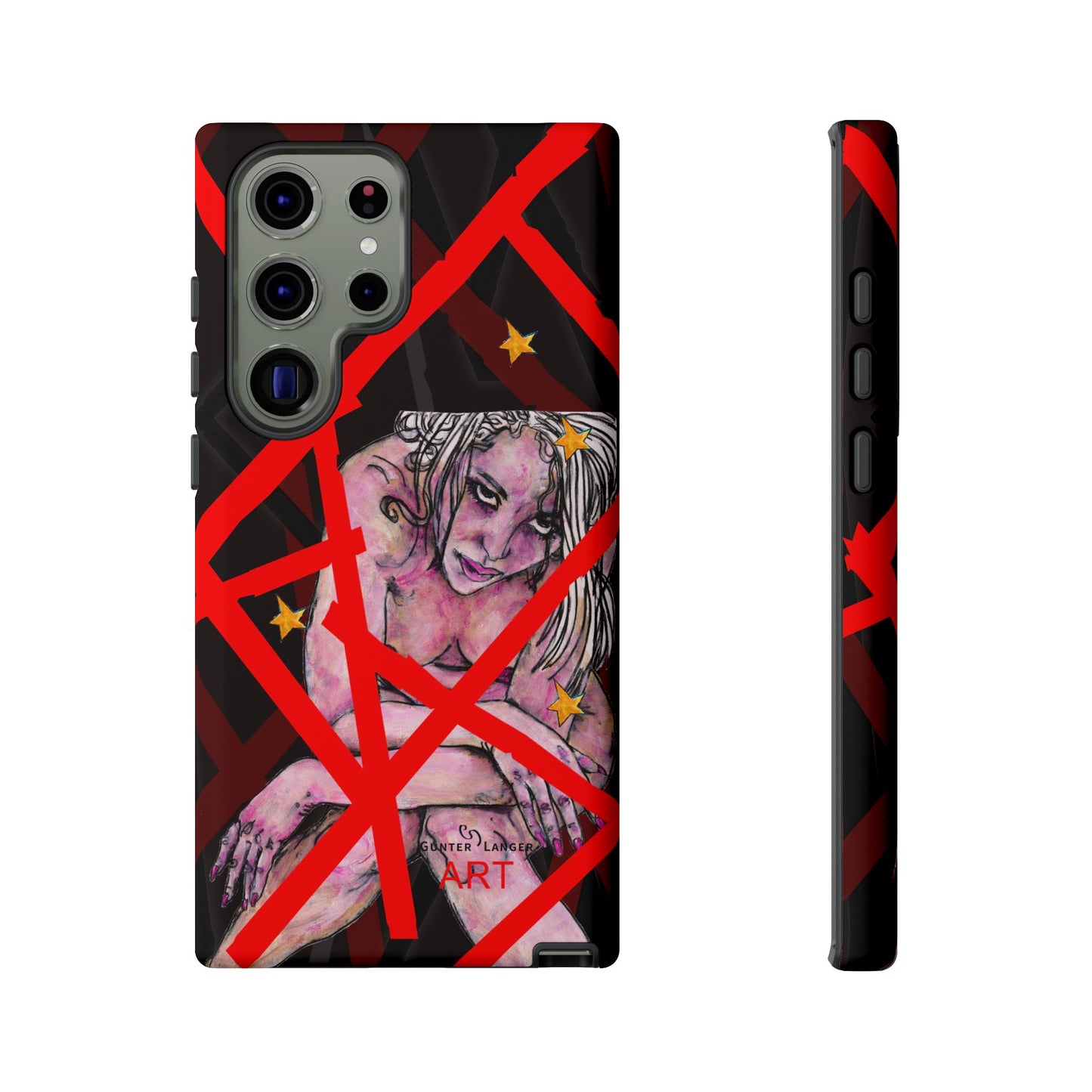 Tough Cases - Google Pixel - Samsung Galaxy - Motiv: Stella, Mikado