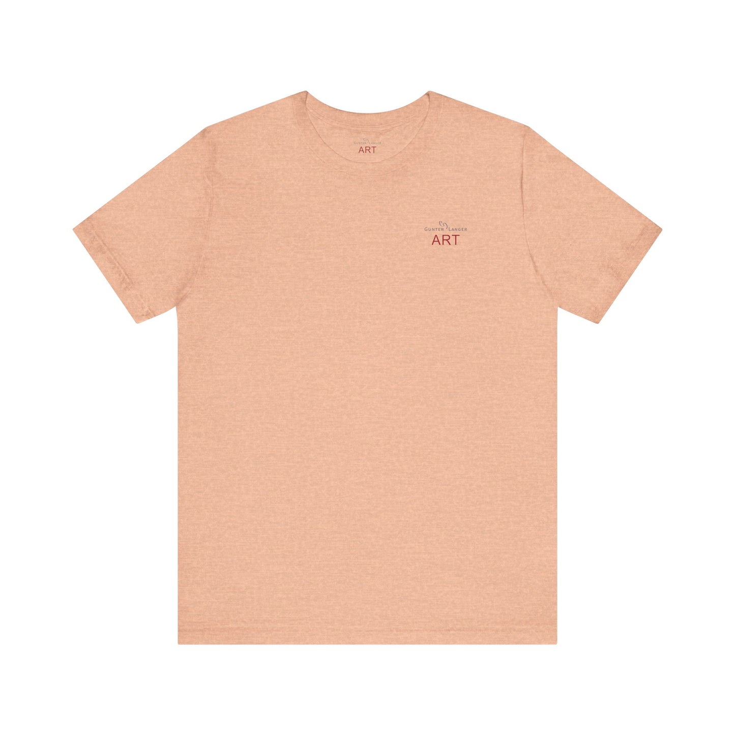 Unisex Jersey Short Sleeve Tee - Motiv: Front Logo & Rückseite Giselle H 48,42 cm, N-Label