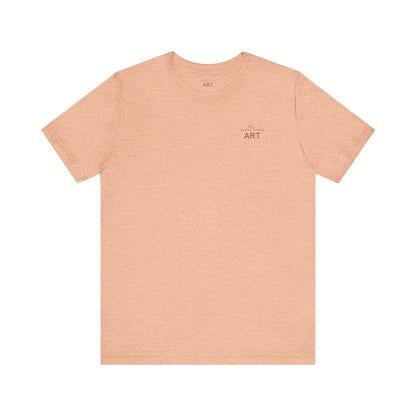 Unisex Jersey Short Sleeve Tee - Motiv: Front Logo & Rückseite Giselle H 48,42 cm, N-Label