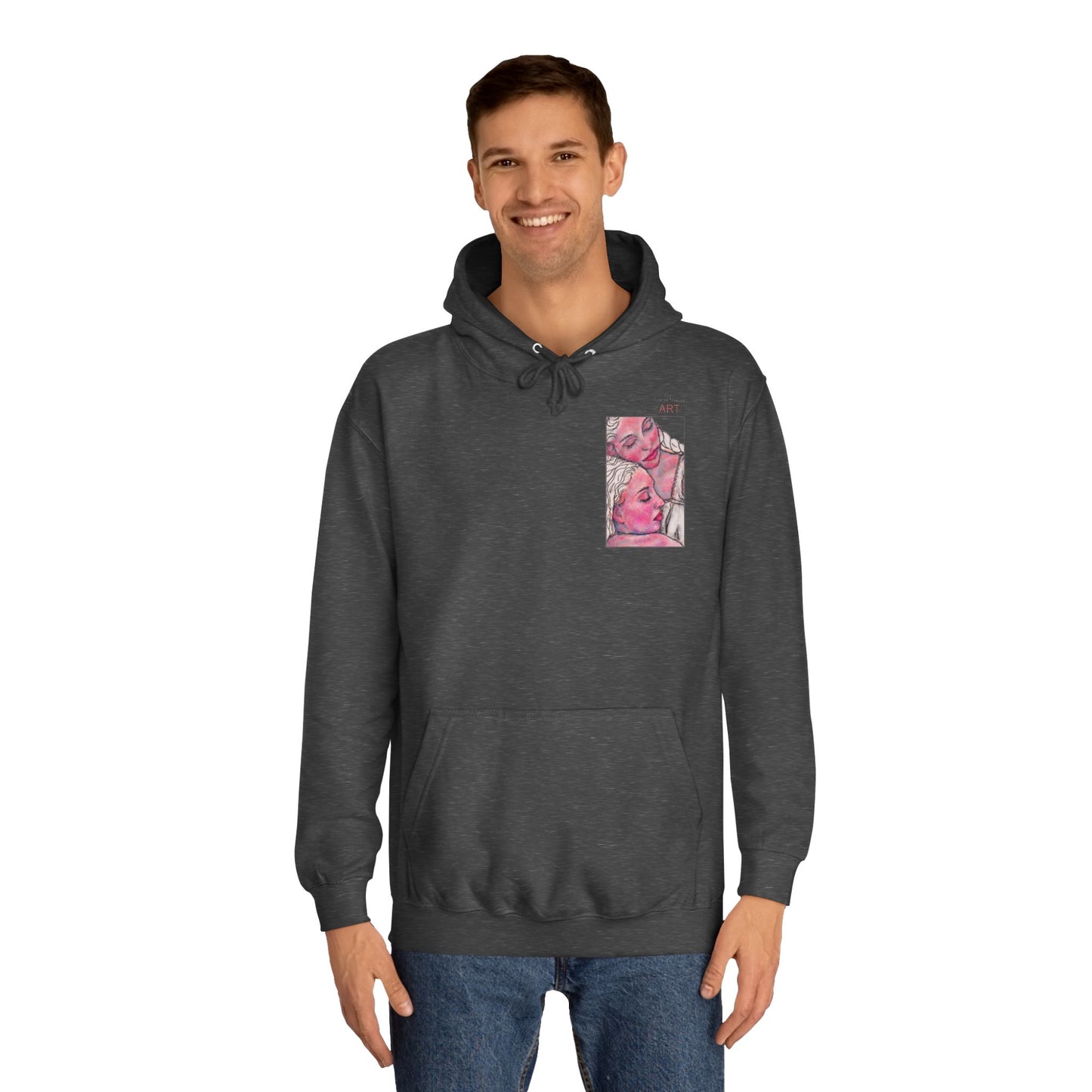 Unisex College Hoodie - Motiv: Front Zuflucht & Rückseite Zuflucht