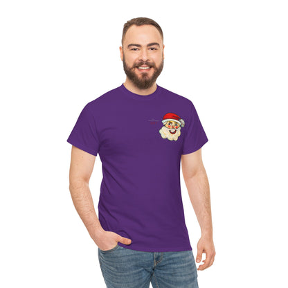 Unisex Heavy Cotton Tee - Motiv: Weihnachtsmann, H 13 cm