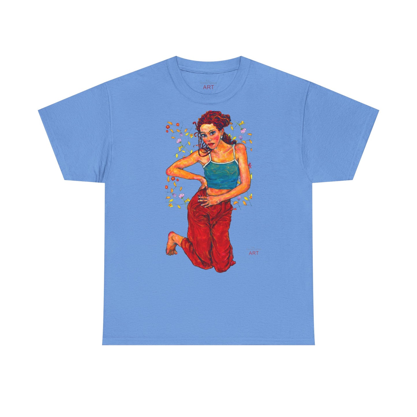 Unisex Heavy Cotton Tee - Motiv: Motiv Lea, Ranken, 49cm, Neck Label