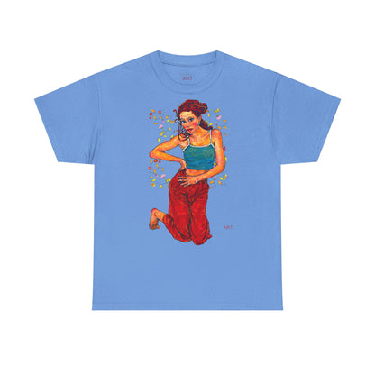 Unisex Heavy Cotton Tee - Motiv: Motiv Lea, Ranken, 49cm, Neck Label