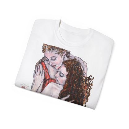 Unisex Ultra Cotton Tee - Mutter und Tochter, Front Bei dir, H 49 cm