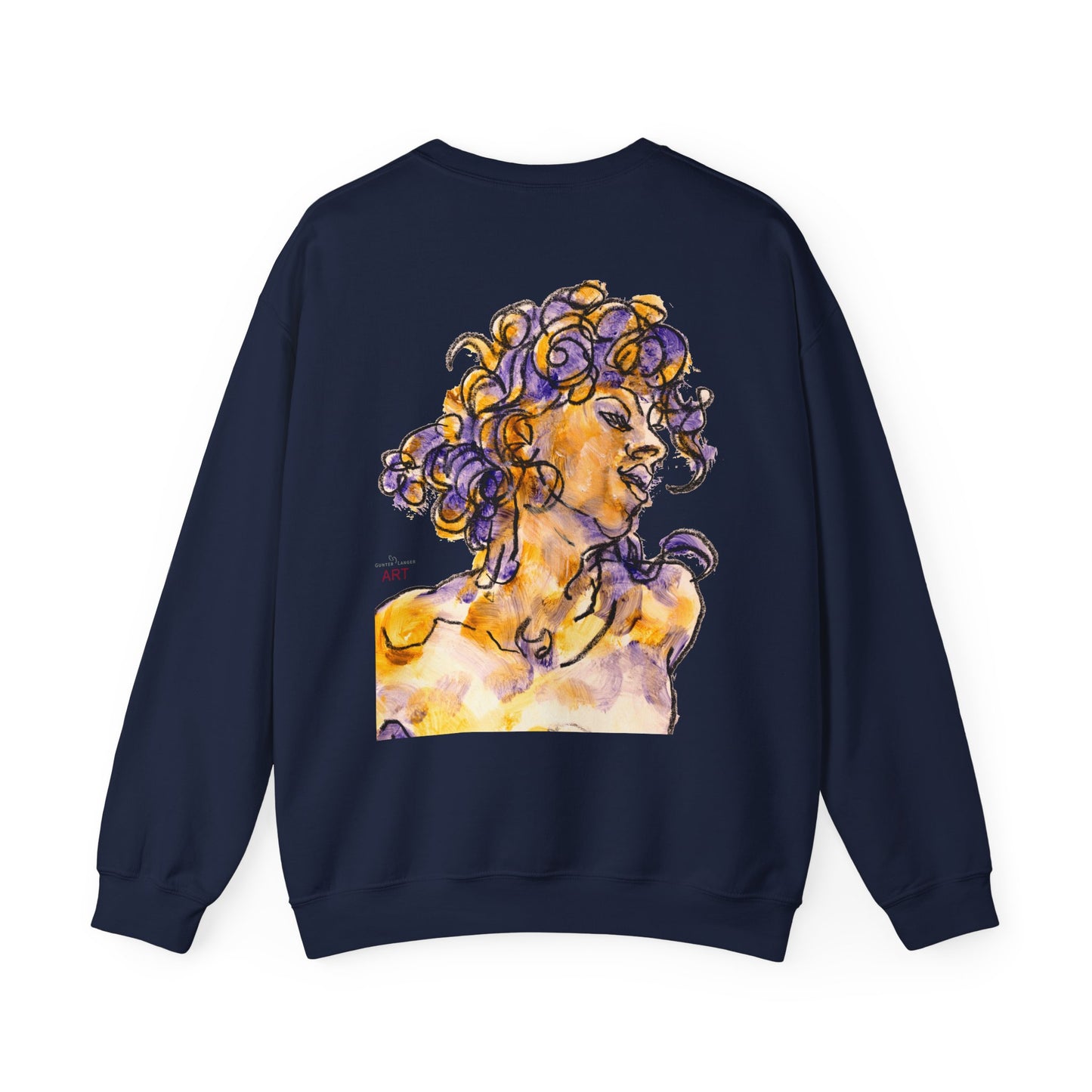 Unisex Heavy Blend™ Crewneck Sweatshirt - Motiv: Front Logo & Rückseite Pauline